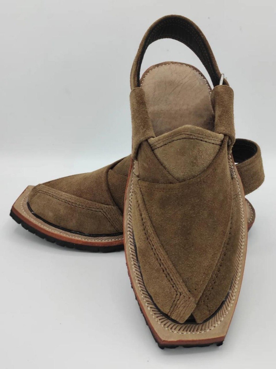 Suede Norozi Chappal (Camel)