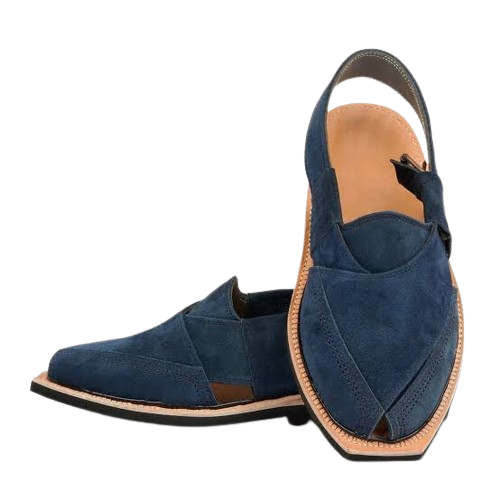 Suede Norozi Chappal (Blue color)