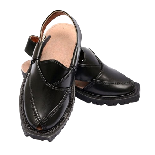 Norozi_Chappal_Double_Sole_(Black) Norozi Peshawari Chappal (Black)