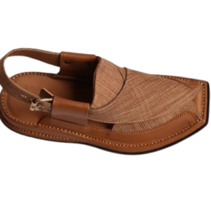 Peshawari Chappal | Textured Fabrics | Brown